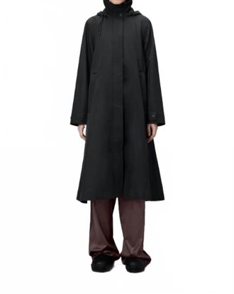 Rains Suva Vision Softshell A-Line Waterproof Jacket In Black