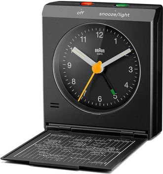 Braun Bc 05 B Quartz Foldable Alarm Clock Black