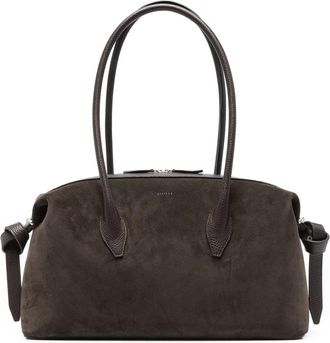Yuzefi Brioche Duffle Suede Leather Shoulder Bag