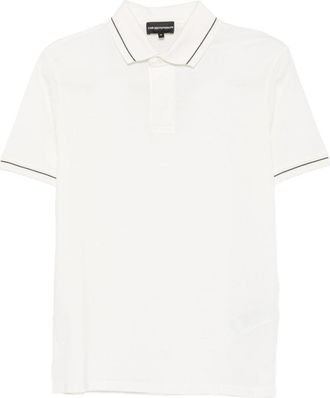Emporio Armani Polo in cotone con logo Emporio Armani