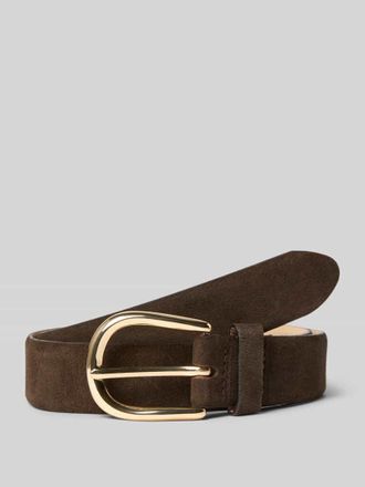 Weinmann Weinmann Ledergürtel mit Dornschließe in Dunkelbraun, Größe 80