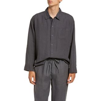 Parachute Linen Shirt in Coal at Nordstrom Rack, Size Medium