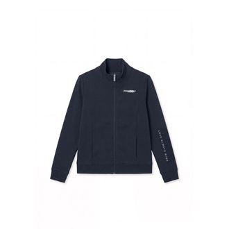 Freddy Felpa regular con zip e collo alto, logo ricamato su manica