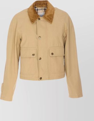 Burberry organic cotton cropped jacket