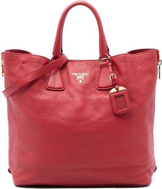 Prada Pre-owned Prada Vitello Daino Side Zip Shopper Tote Ladies AWLA5KXB2H4CSG6C