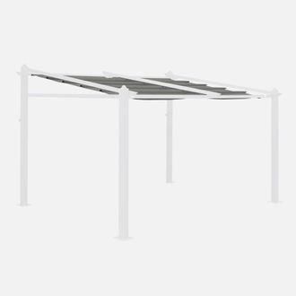 Sweeek Replacement Canopy Roof For 3x4m Murum Pergola in Grey