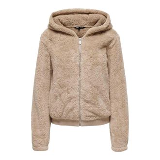 Only Dames/Dames Newanna Teddy Fleece Jas (Beige)