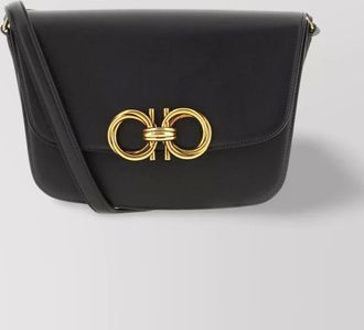 Ferragamo crossbody bags with adjustable strap and gold-tone hardware