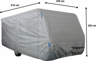 Garden Pleasure Telone per caravan di alta qualit&agrave;, gr. l rivestimento protettivo impregnato pp non tessuto