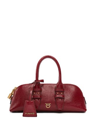 Pinko Leren shopper met gespsluiting - Rood