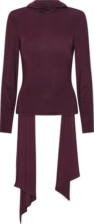 Rotate Winetasting Scarf Detail Viscose Top