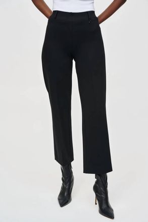 Joseph Ribkoff Heavy Knit Straight Pants In Black