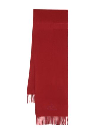 Vivienne Westwood Sciarpa con ricamo - Rosso