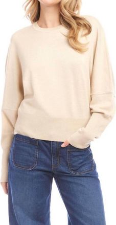 Karen Kane Dolman Sleeve Sweater In Antique Cream