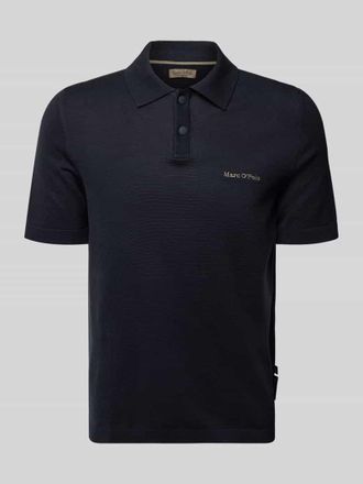 Marc O'Polo Regular Fit Poloshirt aus reiner Baumwolle Marc OPolo &times; DFB Travel Collection in Dunkelblau, Gr&ouml;&szlig;e XXXL