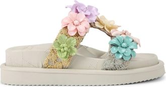 Kurt Geiger Orson Flower sandals - Neutrals