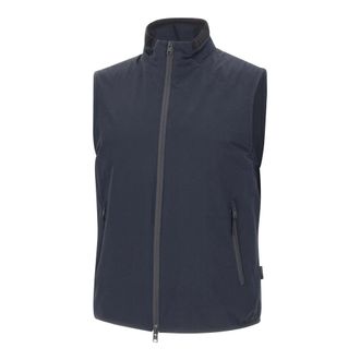 Woolrich Vests, male, Blue, Size: XL Two Layers Sailing Vest