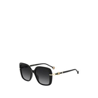 Carolina Herrera Sunglasses, female, Black, Size: 55 MM Sunglasses