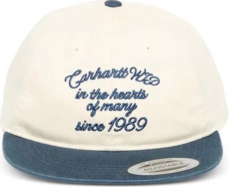 Carhartt Work in Progress Alston embroidered cap - unisex - Fabric - One Size - Neutrals