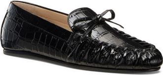 Stuart Weitzman Britt Bow Loafer in Black at Nordstrom, Size 6.5