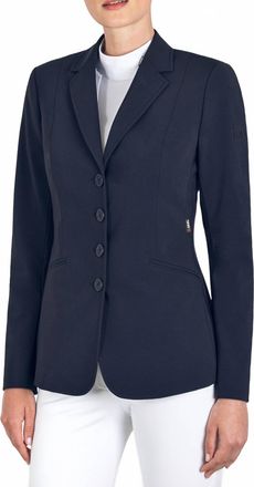 Equiline Caback Micro Perforated Show Jacket In Blue