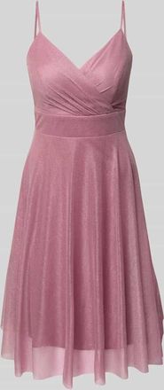 Troyden Collection Cocktailkleid mit Taillenband in Rosa, Größe 34