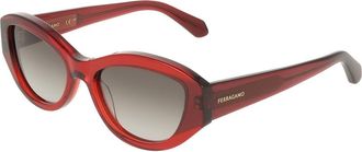Ferragamo SF2104S 614 Womens Sunglasses Red Size 55
