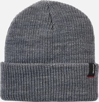 Brixton Mens Brixton Mens Heist Rib Knit Beanie - Grey - Size: ONE size
