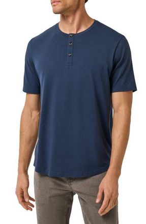 Travis Mathew Cloud Henley in Total Eclipse at Nordstrom, Size Xx-Large