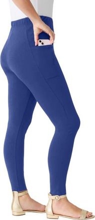 Roaman's Side Pocket Essential Legging in Ultra Blue at Nordstrom, Size 36