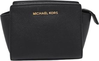 Michael Kors Pre-owned Wallets, female, Black, Size: ONE SIZE Pre-owned Leather Shoulder-Bag