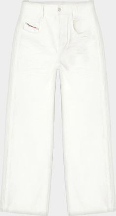 Diesel Men & apos;s 1982 Hakou White Denim Wide-Leg Jeans