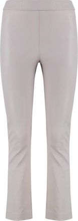 Sablyn Devon leren broek - Dames - Slim Fit Broeken - Paars - S - Leer - Broeken
