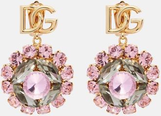 Dolce & Gabbana Re-Edition DG embellished clip-on earrings