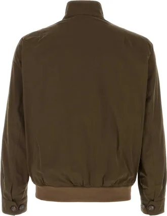 Palt&ograve; Mens Cotton Blend Jacket Brown Polyester Nylon