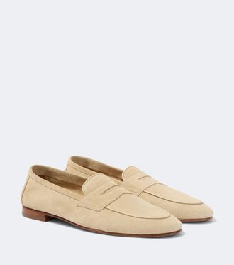 Frescobol Carioca Leme suede penny loafers