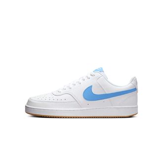 Nike Nike Mens Court Vision Low Next Nature Sneaker, White/University Blue/Gum Yell, 10