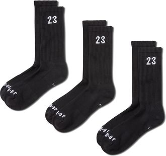 Nike Jordan Essentials Crew Socks (3 Pairs) in Black | DA5718-010