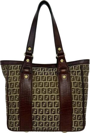Fendi Pre-owned Fendi Zucchino Canvas Tote Ladies SVLFKD4EQRYDQ00Y
