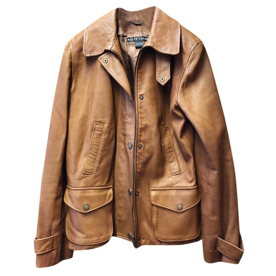Ralph Lauren Sheepskin Leather Moto Jacket from $2,978.00 - on