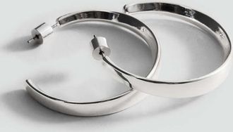 Mango Orecchini anello argento - Donna - Taglia unica - MANGO