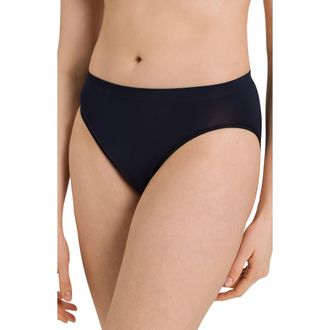 Hanro Touch Feeling High Cut Briefs in Deep Navy at Nordstrom, Size X-Small