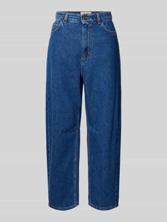 Max Mara Baggy Jeans aus reiner Baumwolle Modell DOUGLAS in Blau, Gr&ouml;&szlig;e 36