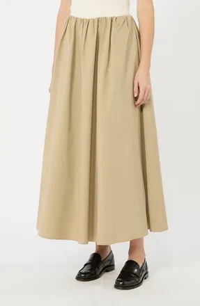Max Mara Aguzze Cotton Skirt in Beige at Nordstrom, Size 16