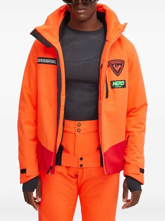 Rossignol Hero Blackside hooded ski jacket - Orange