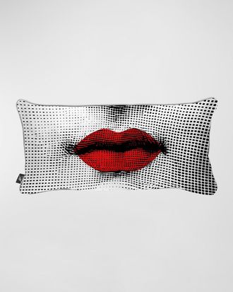 Fornasetti Kiss Cushion, 12 x 24