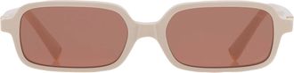Miu Miu Brown Rectangular Ladies Sunglasses MU 11ZS 21D90Q 51