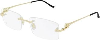 Cartier Glasses - Dames - Brillen - Geel - 56 MM - Accessoires