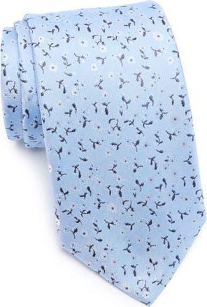 Tom Baine Floral Jacquard Tie in Sky at Nordstrom Rack