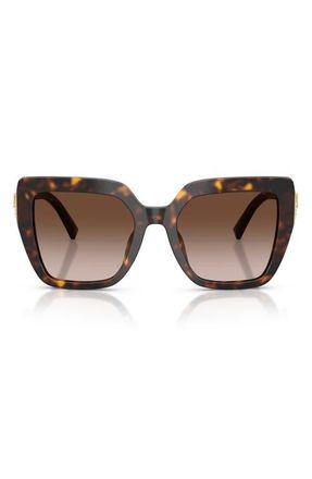 Dolce & Gabbana 54mm Square Sunglasses in Havana/gradient Brown at Nordstrom